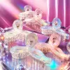 Sparkling colorful gradient sequin hair clips, fashionable and versatile hair accessories, hairstyle decoration, hair accessories, simple style for female students Specification image